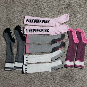 Pink By Victoria's Secret Socks, 5 Pairs
